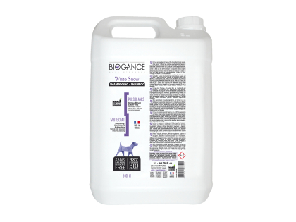 BIOGANCE chien shampooing poils blancs 5 L