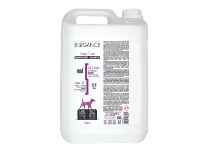 BIOGANCE chien shampooing poils longs 5 L