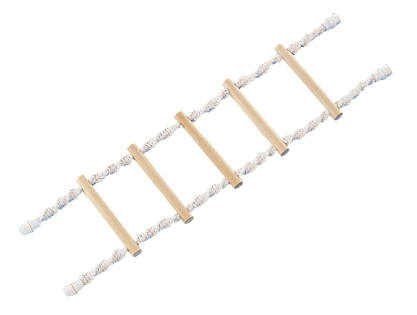 Bird toy rope ladder 5 rungs 75cm