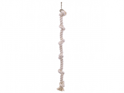 Bird toy climbing rope cotton 6 knots 100cm