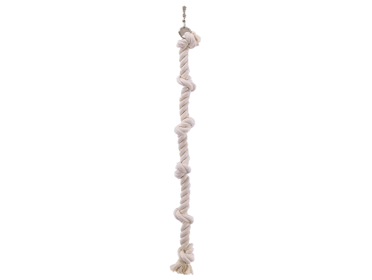 Bird toy climbing rope cotton 6 knots 100cm