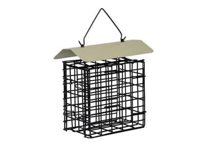 Suet cake feeder metal double