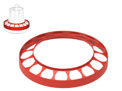 Anneau distribution silo alimentation