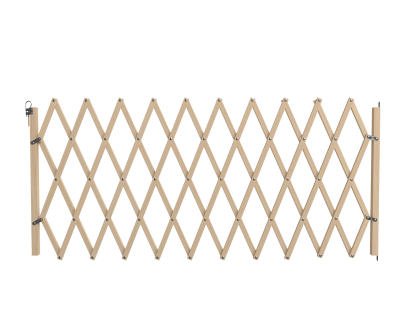 Barrière bois FSC accordéon brun 60-230cm