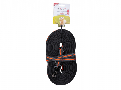Training leash nylon orange 15mx25mm