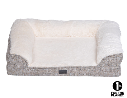 Sofa bed Alys beige/wit 70x58x18cm