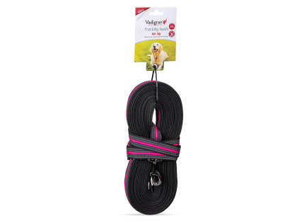 Training leash nylon red 10mx25mm