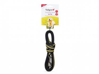 Training leash nylon yellow 3mx17mm