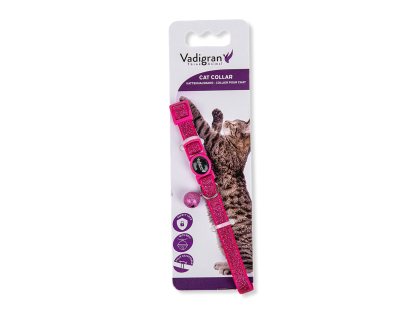 Cat collar Glitter fuchsia 20-30cmx10mm