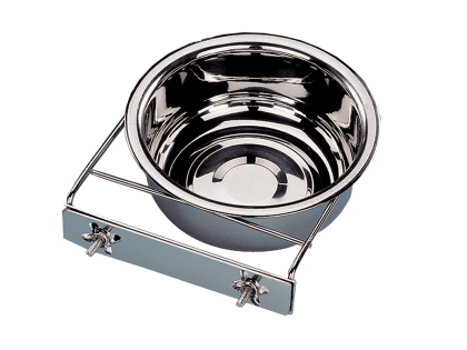 Feeding bowl stainl.steel + 2 wing nut 20cm-1,80L