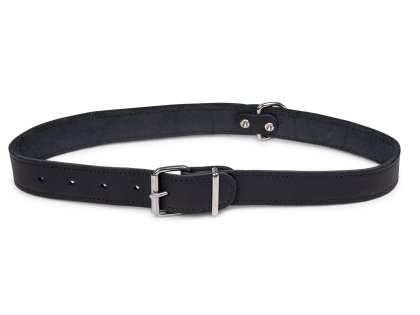 Collar oiled leather black 70cmx30mm XXL