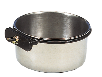 Feeding bowl stainl.steel + 1wing nut 15cm-0,90L