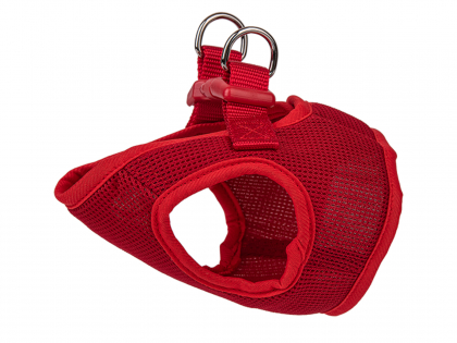 Harness coat dog red 37cm S