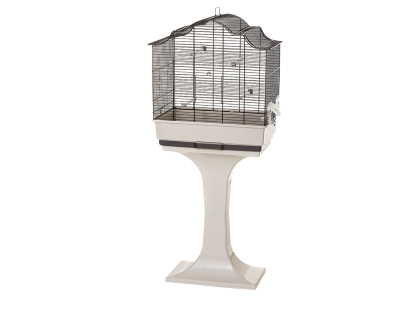 Cage petit oiseau Sophia 2 noir +pied 51x36x134cm