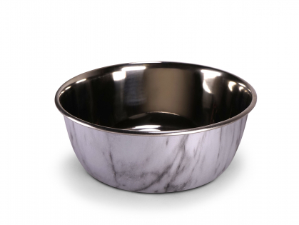 Feeding bowl Selecta marble look&stainl.stl 1890ml