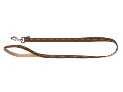 Leash nylon Soft Grip brown 120cmx25mm XL