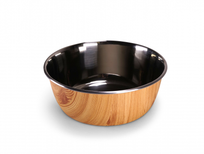 Feeding bowl Selecta woodlook & stainl.stl 1890ml