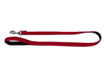 Leash nylon Soft Grip red 120cmx25mm XL