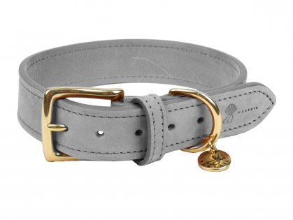 Dog collar Nubu grey 55cmx30mm XL