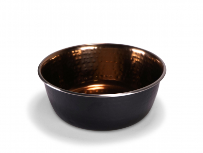 Feeding bowl Selecta black &hammered copper 1890ml
