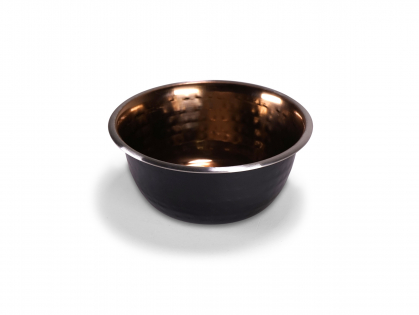 Feeding bowl Selecta black &hammered copper 450ml