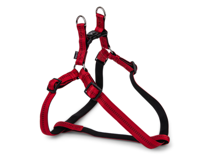 Harness nylon Soft Grip red 60-86cmx25mm XL