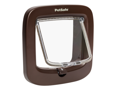 Manual cat flap brown