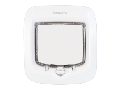 Microchip cat flap white