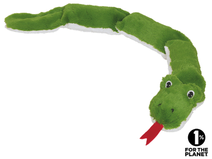 Jouet chien peluche Slisse le serpent vert 85cm