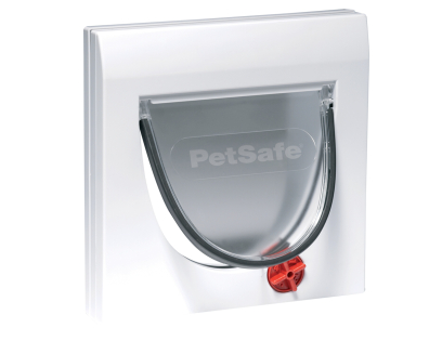 Kattenluik Classic manueel wit+tunnel