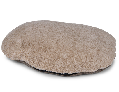 Cushion oval Leto brown 50cm