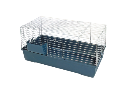 Cage Baldo 80 chrome/bleu foncé 80x45x42cm