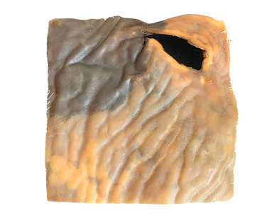 Plaque en peau de chameau 20x20cm vrac