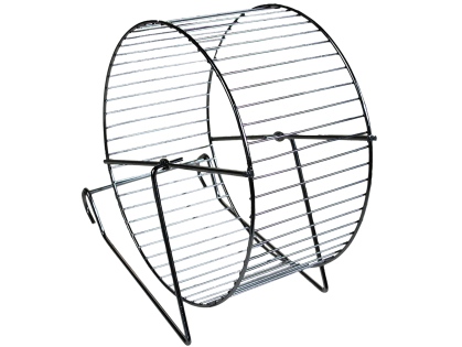 Hamster wheel metal/chrome 20cm