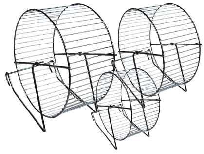 Roue hamster métal/chrome
