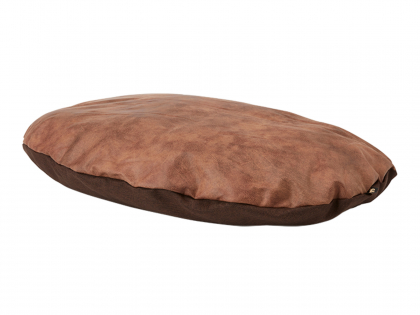 Cushion Snooze  leatherbrown 88x59cm XL