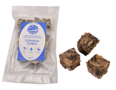 Cubes de peau de cabillaud