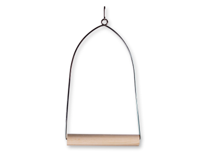 Toy bird wood perch swing