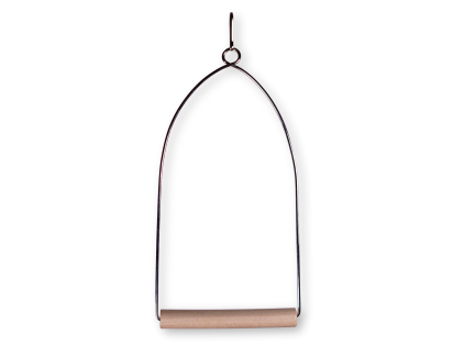 Toy bird wood perch swing