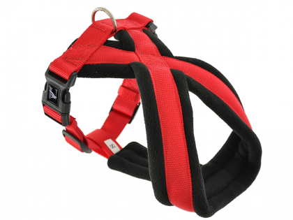 Harness Comfort Nylon red 90cm XXL