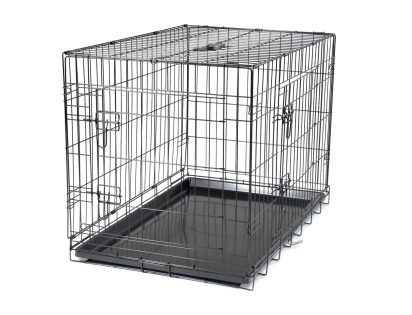 Cage métallique pliable Classic noir 93x58x64cm