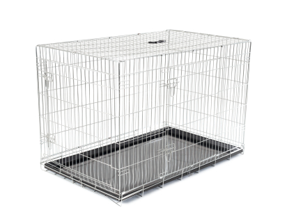 Transport cage foldable Classic silver 122x75x81cm
