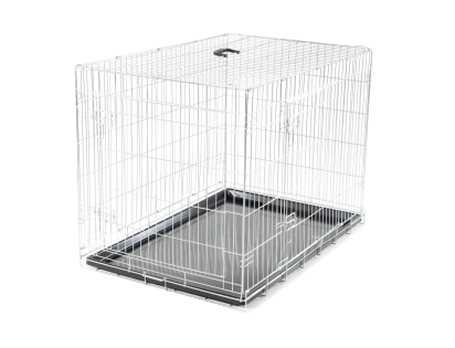 Transport cage foldable Classic silver 107x70x78cm
