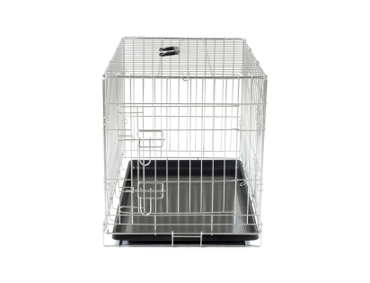 Transport cage foldable Classic silver  78x49x55cm