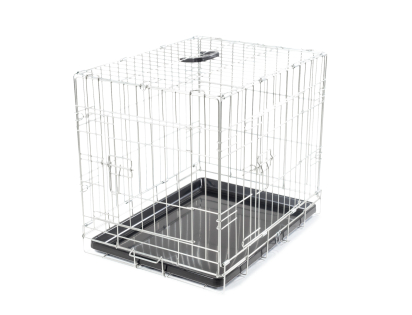 Transport cage foldable Classic silver  63x44x50cm