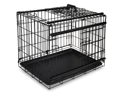 Transport cage foldable premium black  78x49x55cm