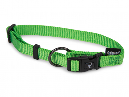 Halsband Classic Nylon groen 25-40cmx15mm S-M