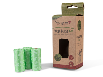 Sachets hygién. vert dégradable - 10 rouleaux (15)