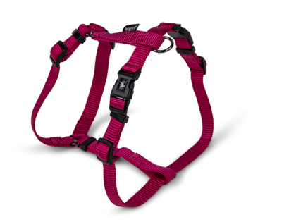 H-Harness Classic Nylon fuchsia 20-32cmx10mm XS