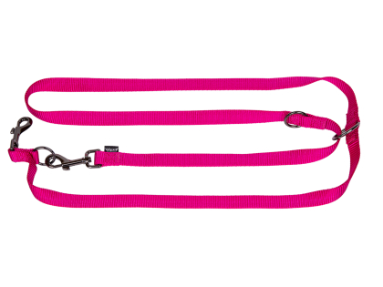 Laisse ajustable Classic Nylon fuchsia 200cmx20mmL